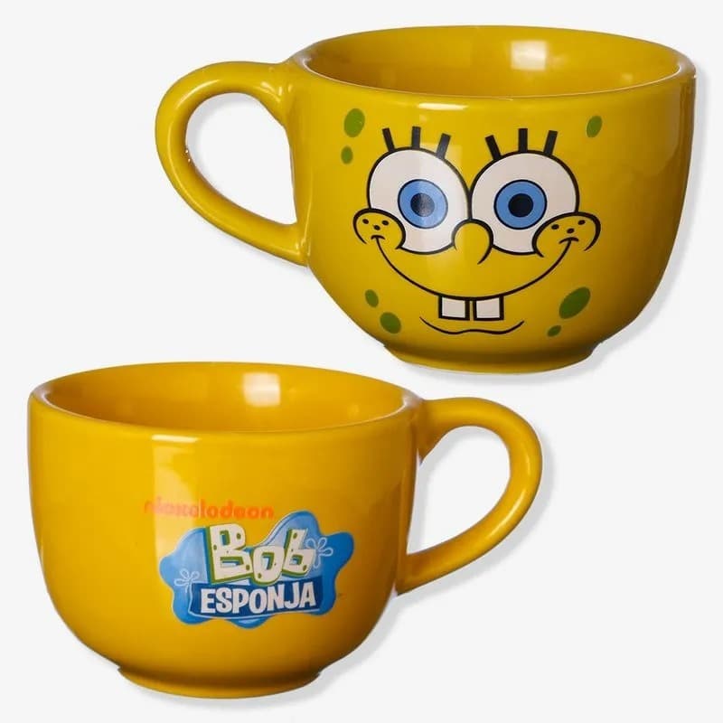 Caneca Sopa Bob Esponja 500ml Zona Criativa