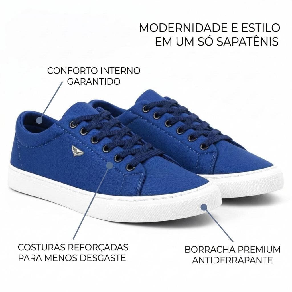 Sapatenis Masculino Casual Social Confortável Leve Elegante Dia a Dia Promoção Imperdível