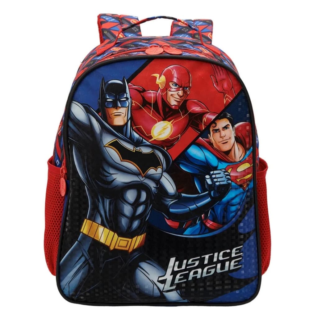 Mochila Escolar infantil casual Liga Da Justiça De Costas Original