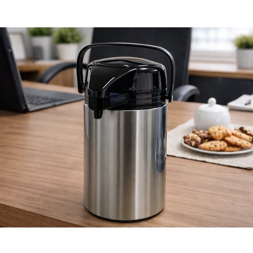 Garrafão Botijão Térmico 1,9/ 5,5/ 9,5 lts Inox com Torneira Ideal para Café Chá e Bebidas