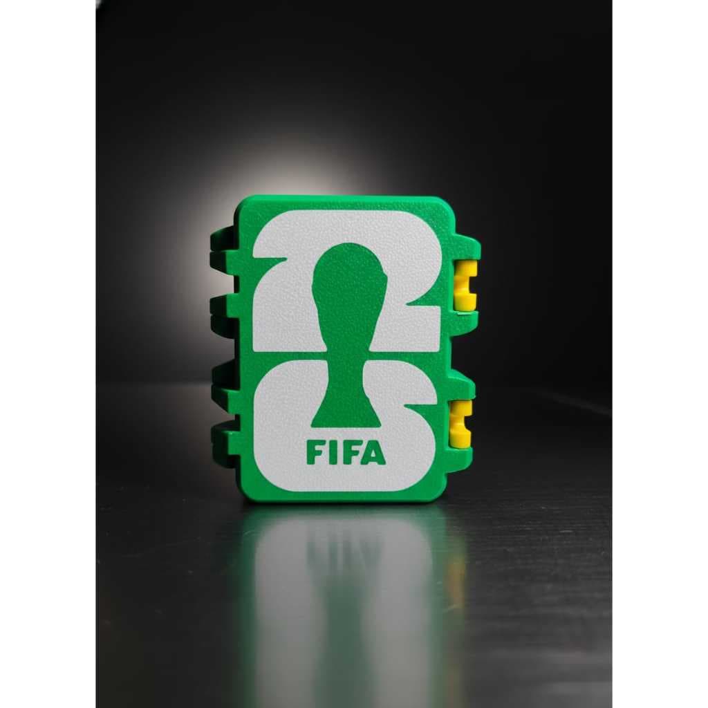 Porta Figurinhas Copa 2026 Estojo Compacto com Design Prático Travas Laterais