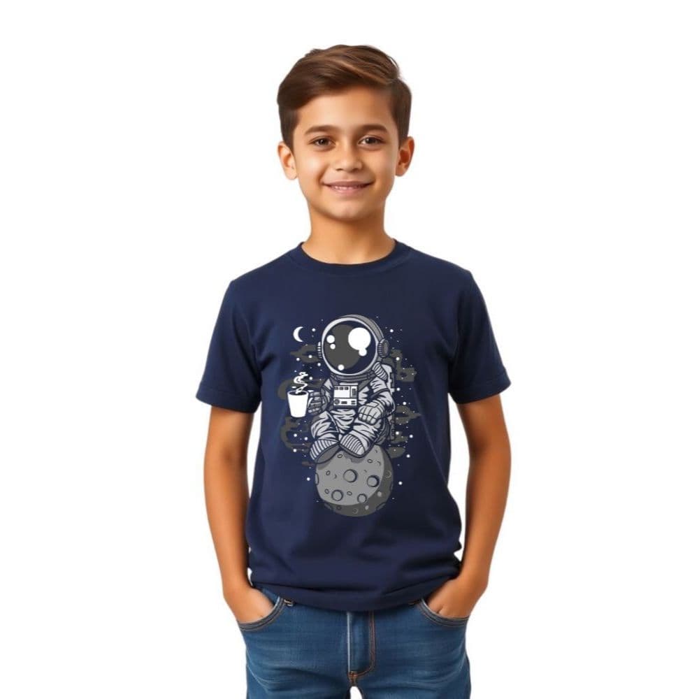 Camiseta Infantil Masculina Algodão Roupa Menino Estampada Moda Criança Confortável Casual Verão Dia a Dia Estilosa 2-14