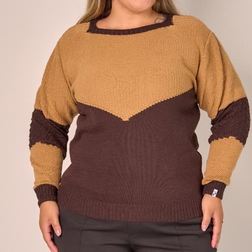 Blusa Feminina Plus Size Inverno Trico Premium Fashion e Atual Mariá Mariotti -  20354