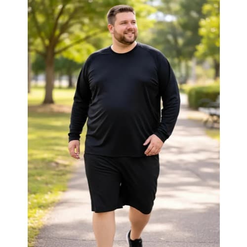 Camiseta Masculina Plus Size Proteção Uv50+ Segunda Pele