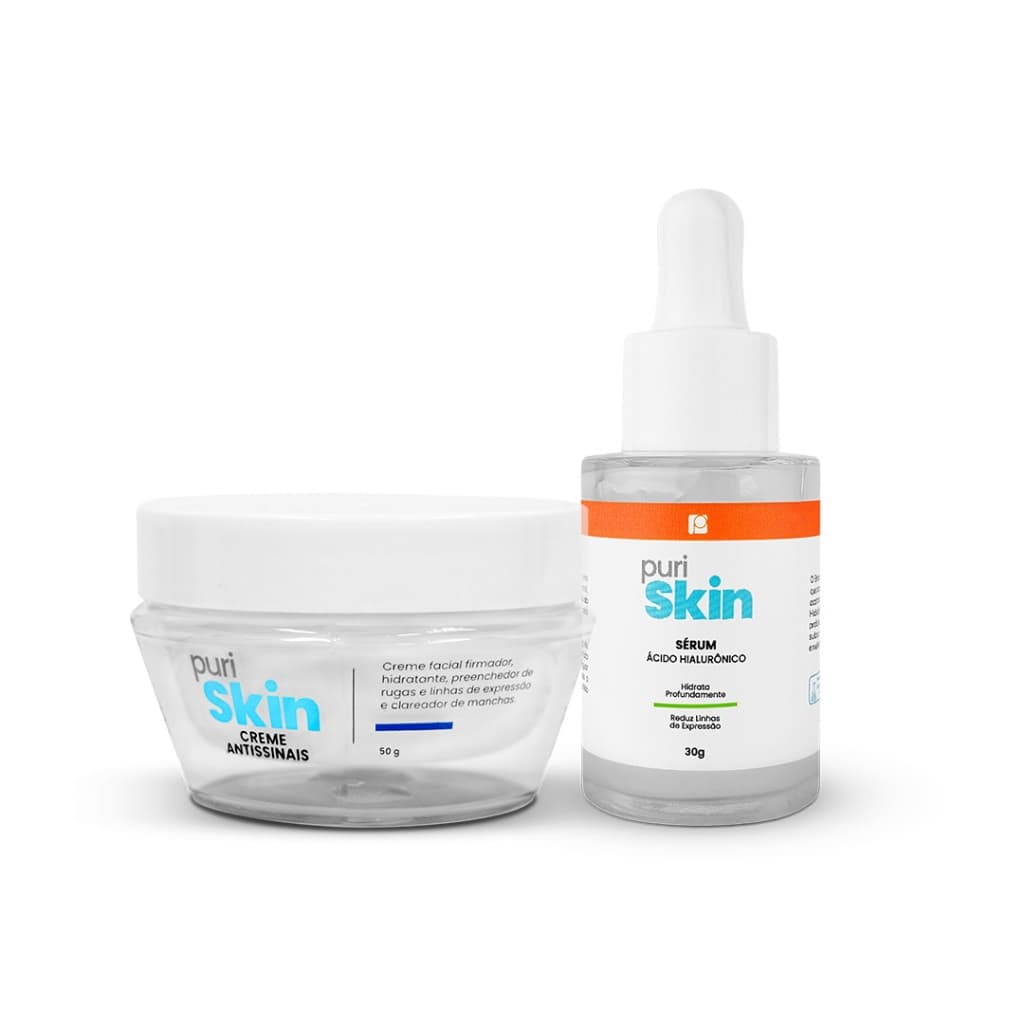 Kit PuriSkin Sérum  hialurônico + Creme Antissinais