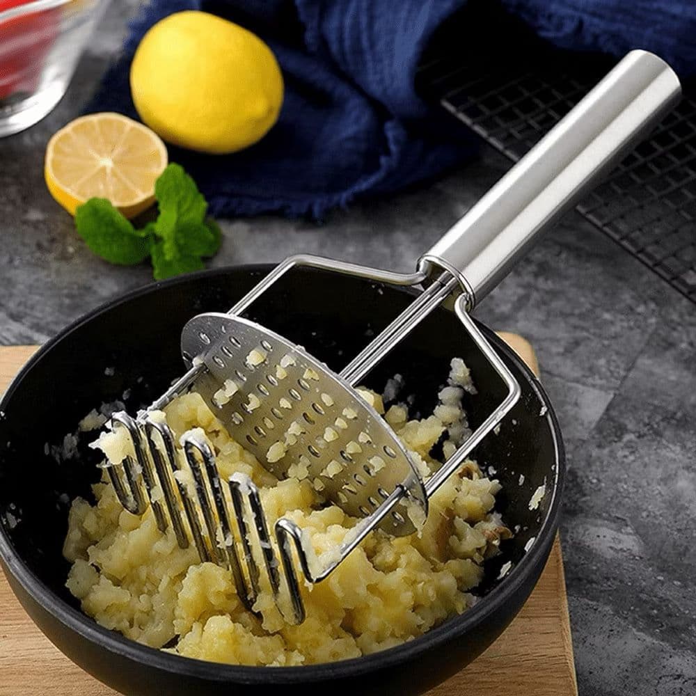 Espremedor Dupla Camada De Inox Amassador De Batatas Kiwi Crusher Espremedor de Frutas Batata Doce Utensílio de Cozinha