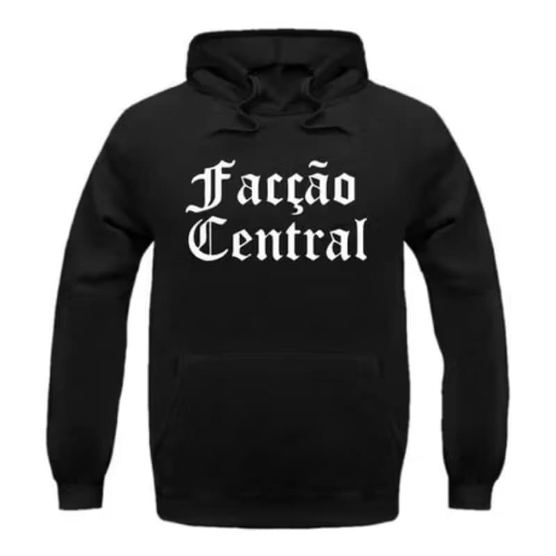 Moletom Canguru Facção Central - Clássico Rap Nacional Unisex com bolso e capuz , Blusa de frio!