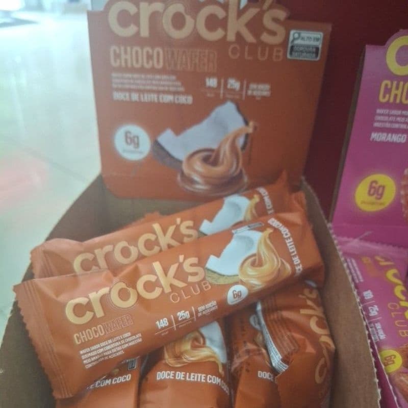 Barra proteica crack doce de leite