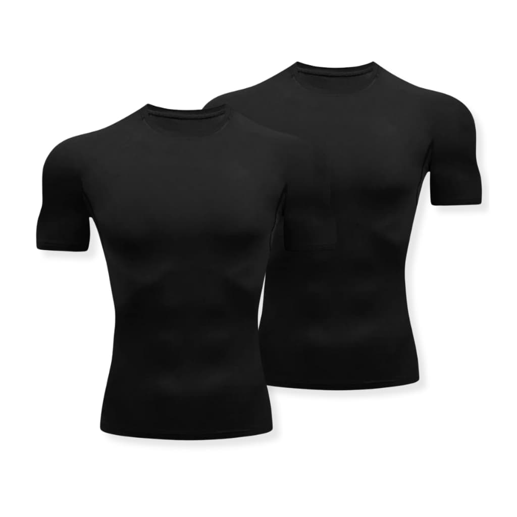 Kit 2 Camisas de Compressão Dryfit Masculina Academia Treino Ginastica Corrida Manga Curta