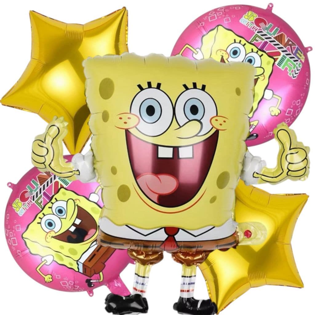 Balão metalizado Bob Esponja Patrick Estrela Balões de Decorações e Festa