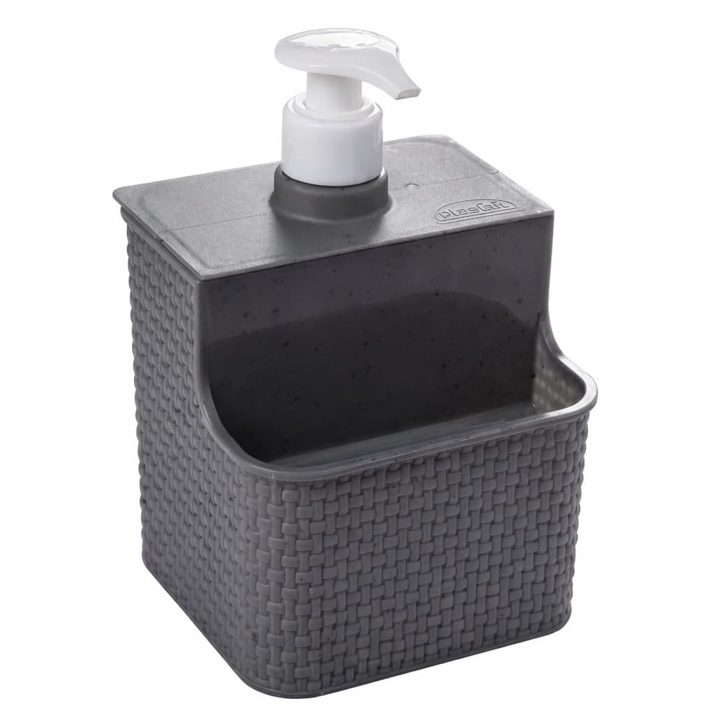Dispenser Porta Detergente 500ml Suporte De Bucha Organizador Para Pia