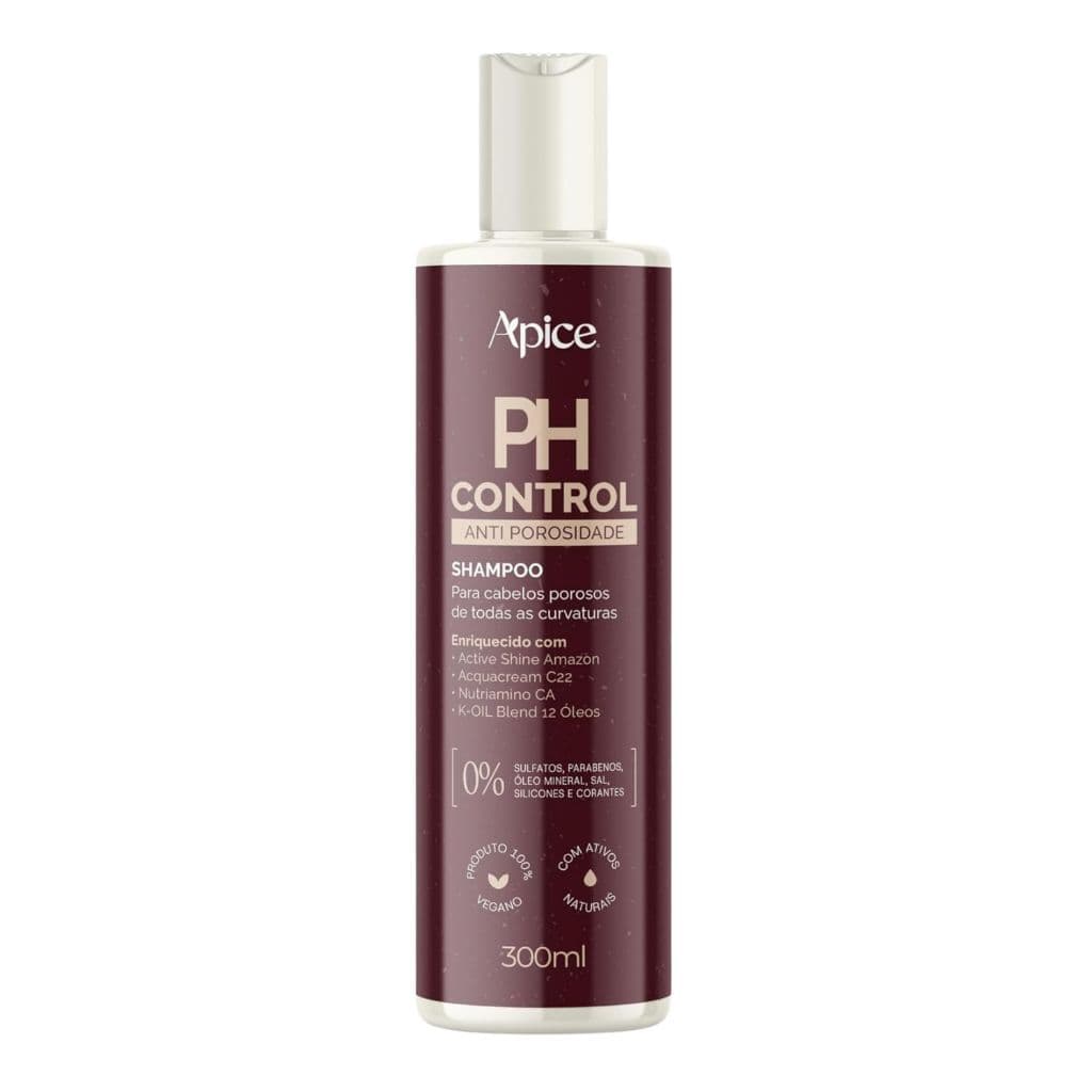 Apse Cosméticos Shampoo PH Control 300ML ANTI POROSIDADE Apice