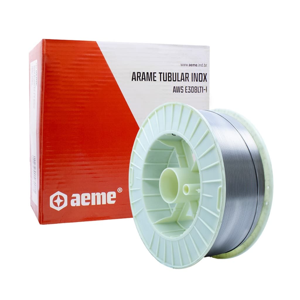 Arame Tubular Inox Aeme E308LT1-1 12,5Kg