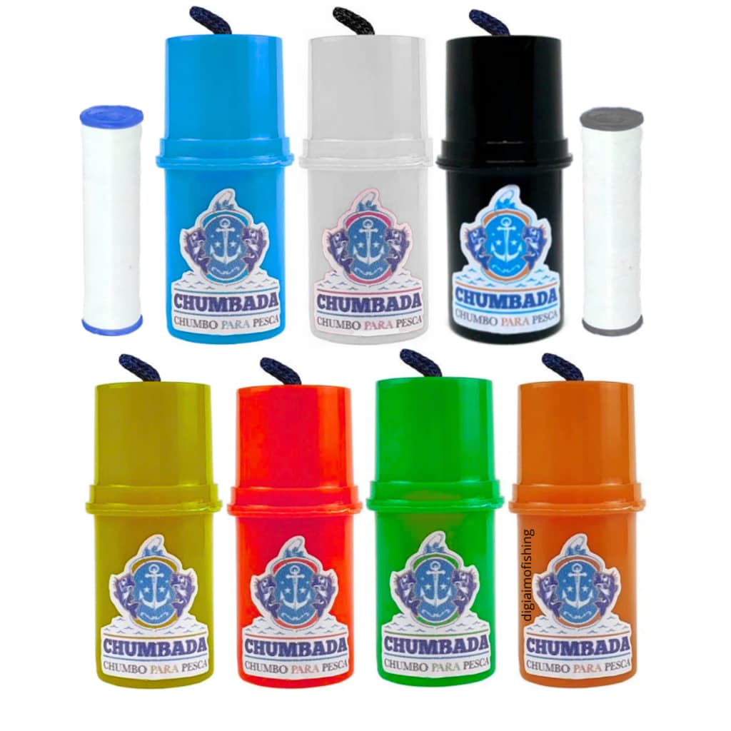Kit Porta Elastricot + 2 Elástico Amarra Segura Isca Suporte Linha Pesca de Praia Chumbada Oficial
