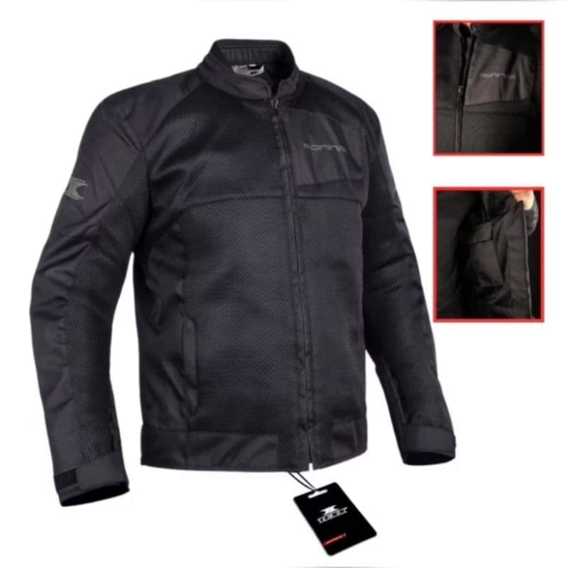Jaqueta Texx Masculina Ronin Air V2 Preta Motociclista