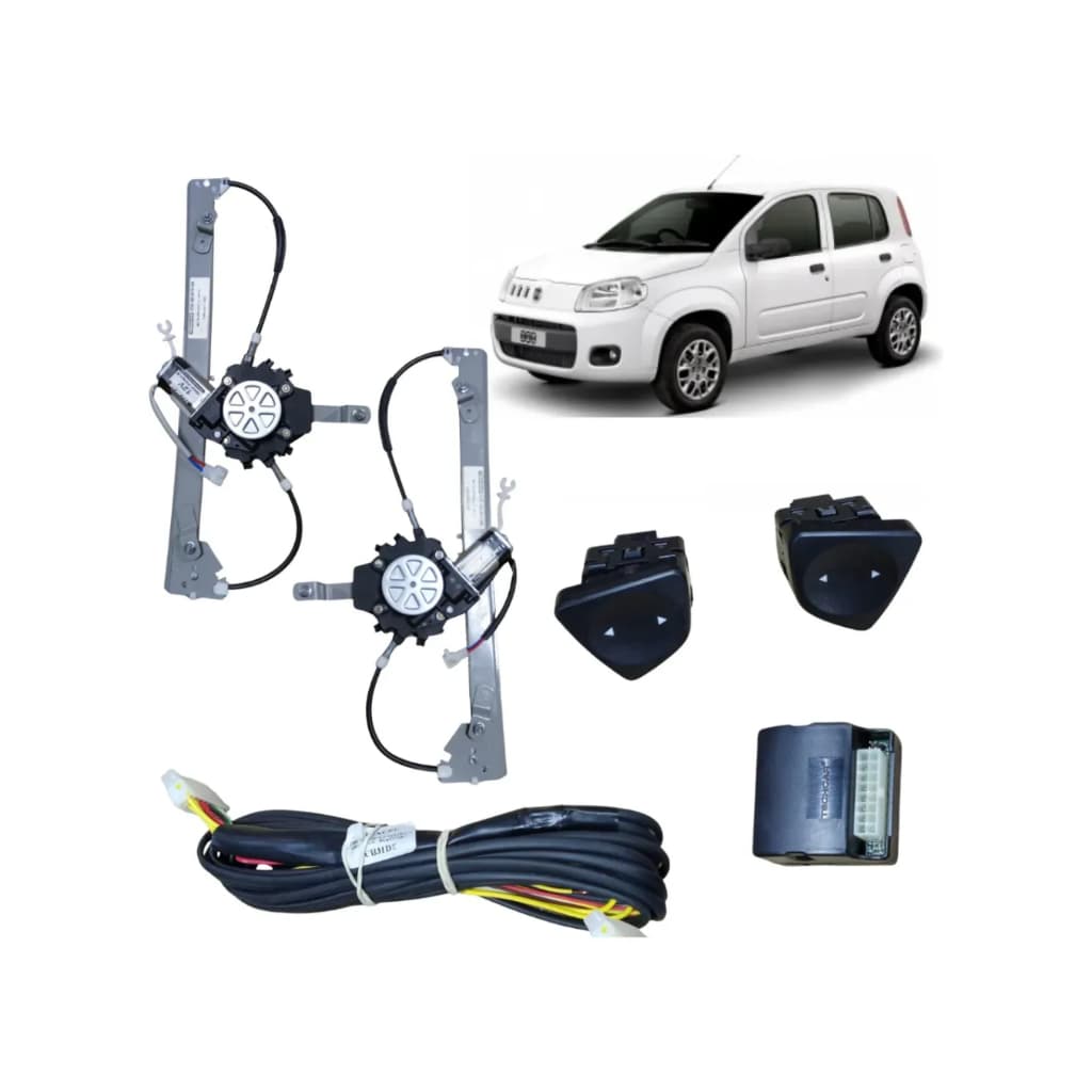 Kit Vidro Eletrico Uno Novo Vivace 4 Pts Dianteira 10/21