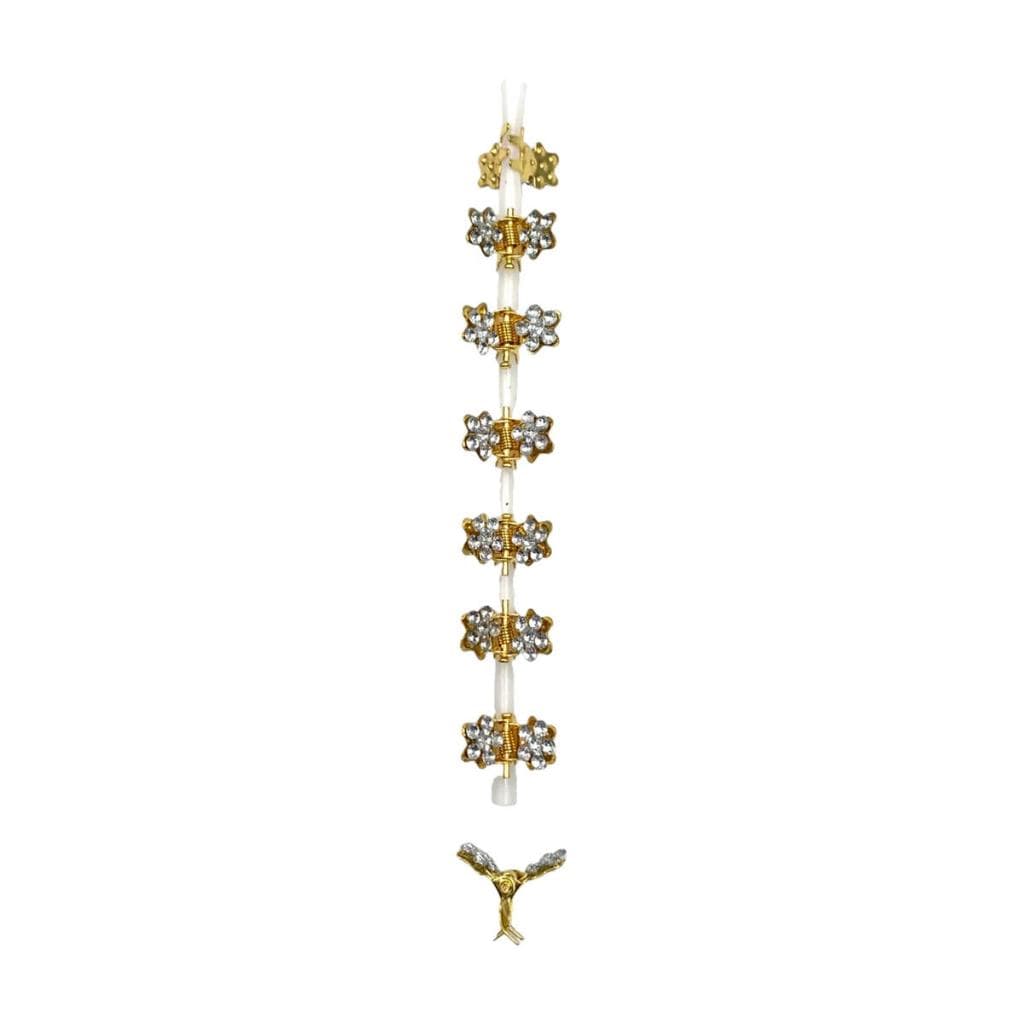 Mini Piranha de Cabelo Metal Strass Flor Presilha Feminina Acessório Penteado Kit 80