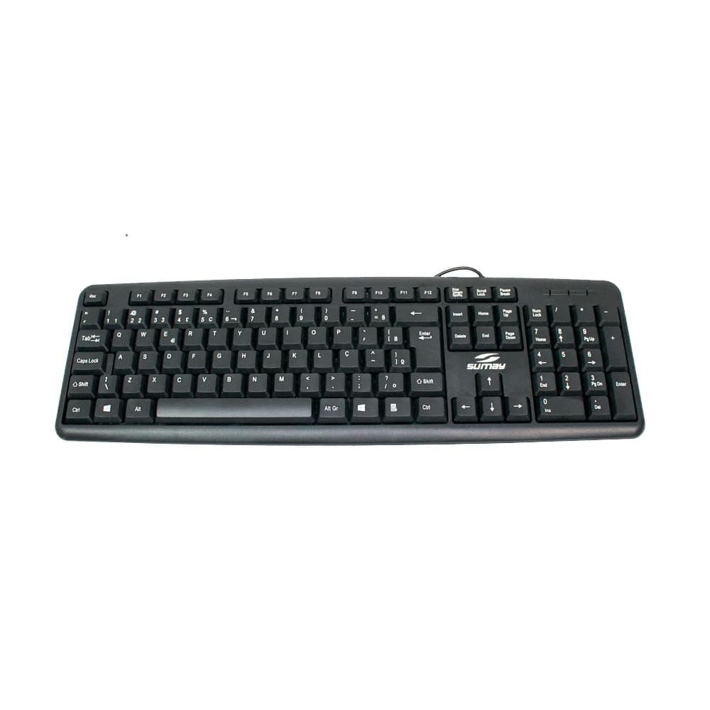 Teclado Easy Slim 5152 TC1301G Preto com Design Compacto e Alta Funcionalidade para Produtividade Diária