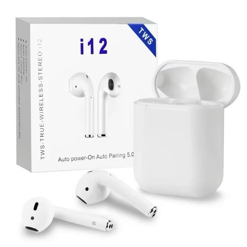Fone de Ouvido I12 Tws Portátil Recarregável