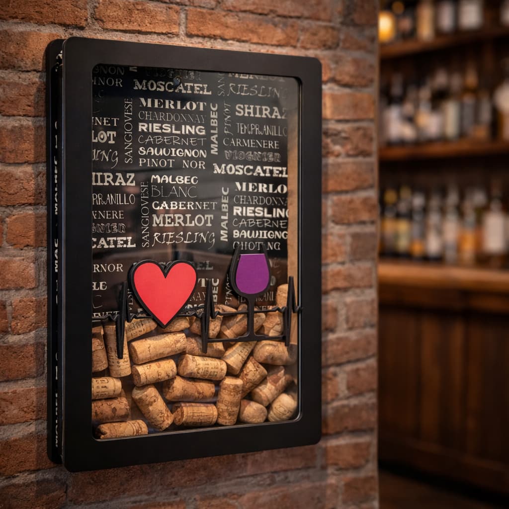 Porta Rolhas Decorativo Caixa Diversos Bar Drinks