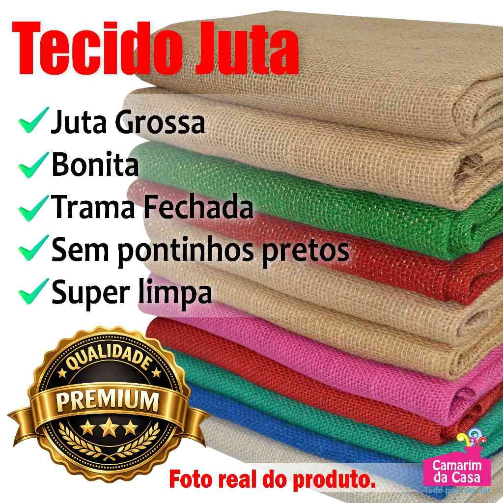 Tecido Tela Juta com 1,00m de largura Excelente Qualidade Cru enviado DOBRADO Importada