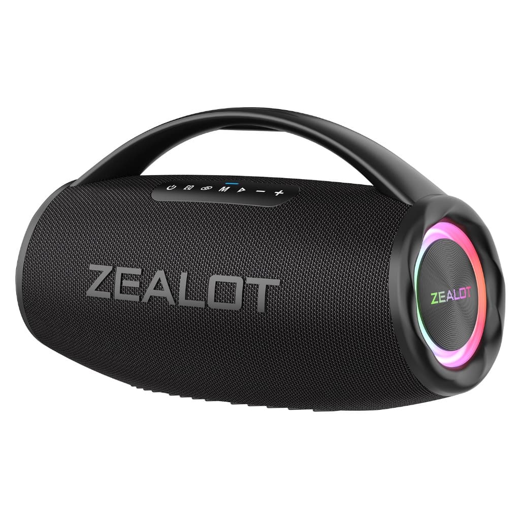 【Envio Imediato】Caixa de Som Bluetooth ZEALOT-S97 Boombox  80W | IPX6, 16000mAh, TWS, Alça, RGB, BT5.4