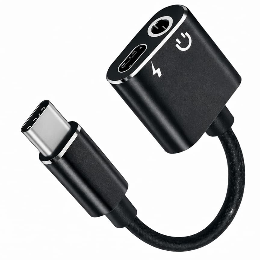 Adaptador Type-C para Fone de Ouvido P2 3.5mm