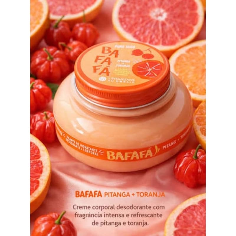 Frappé Hidratante Desodorante Corporal Bafafá 200 ml + Espátula de Bambu