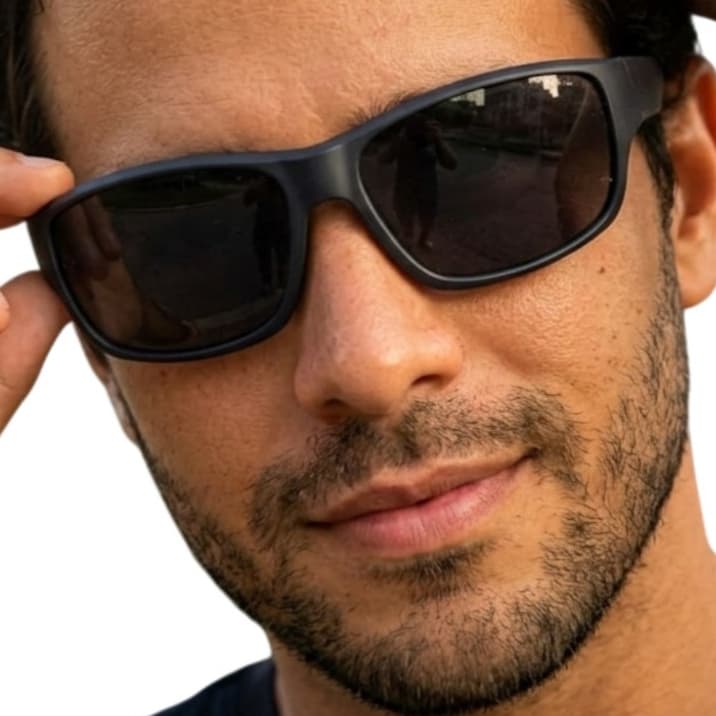 Óculos de Sol Masculino Moderno Esportivo Premium Lente Escura Proteção UV400 Conforto Diário MD-45