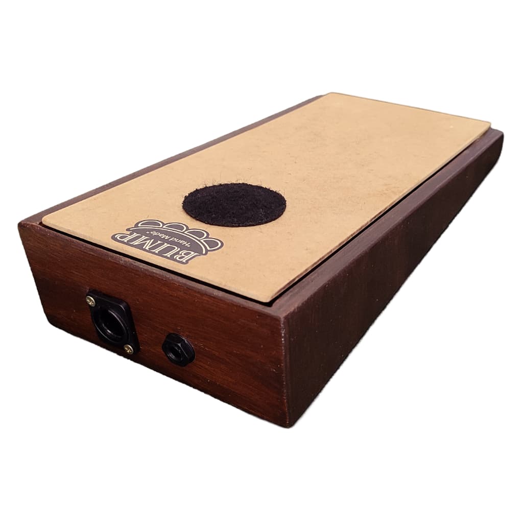 Stomp Box Pedal Cajón Marcação Rítmica Simulador de Bumbo - BUMP - Mahogany/ Natural