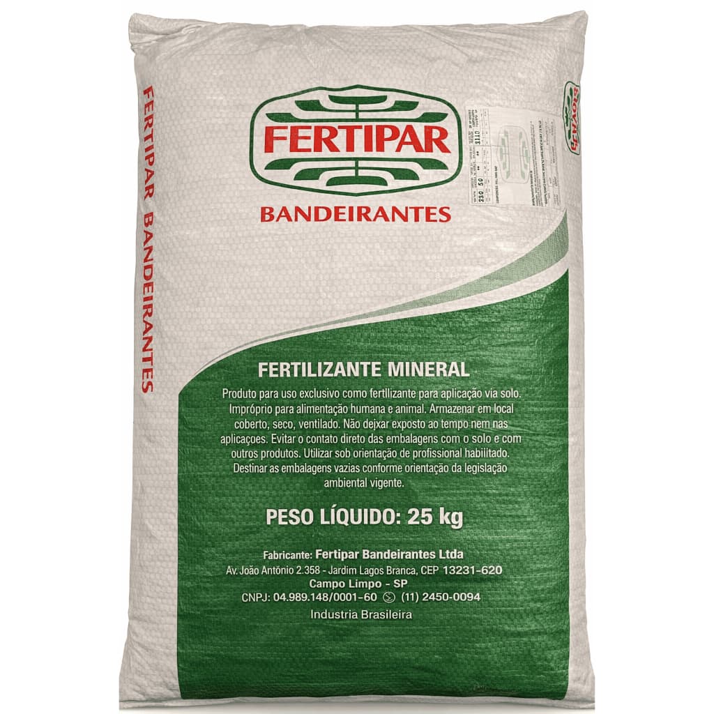 Adubo Fertilizante Npk 08-20-10 - Saco De 25 Kilos