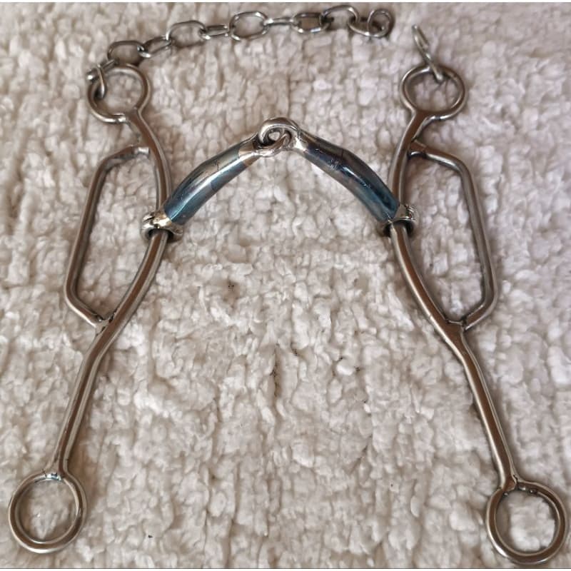 levantador cavalo inox  freio vaquejada vaqueiro original bocal de ferro