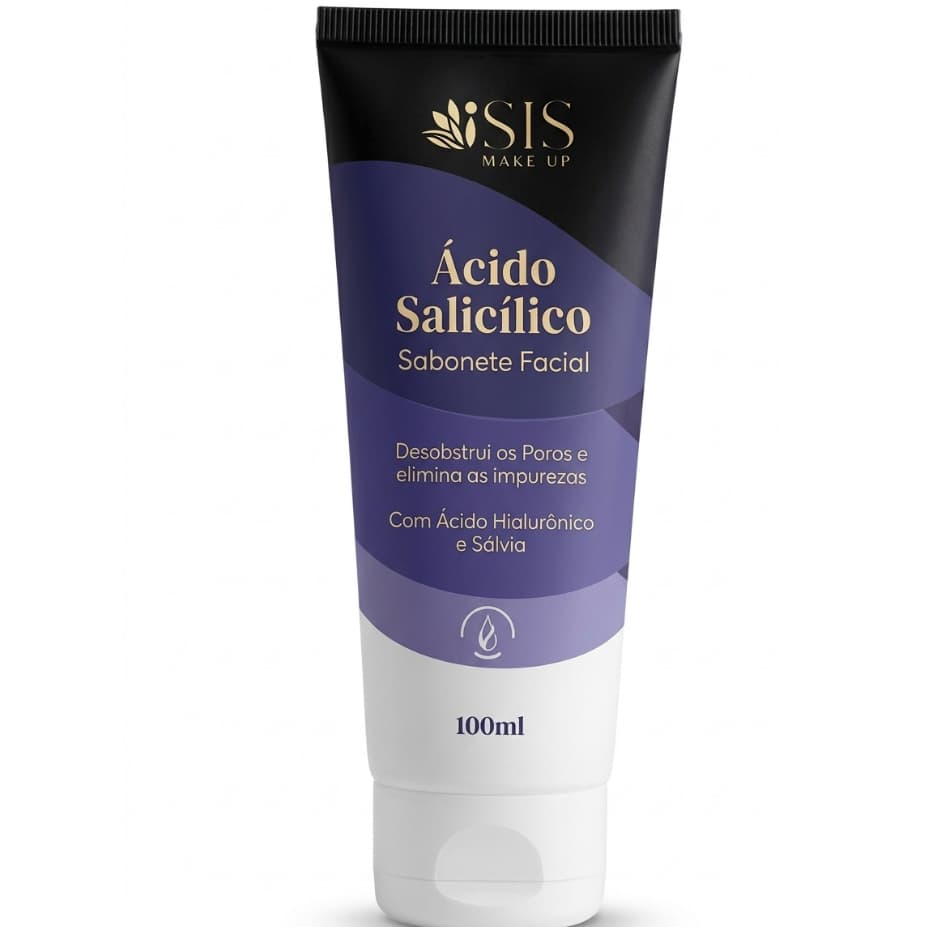Sabonete Facial Ácido Salicílico Antiacne Controle de Oleosidade Limpeza Profunda