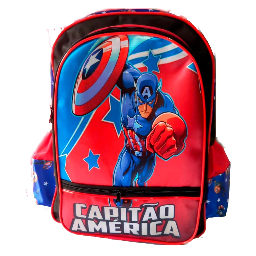 MOchila Escolar Infantil Capitão America