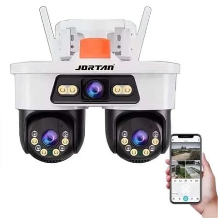 JORTAN 8 CÂMERA DE VIGILÂNCIA WI-FI EXTERNA 3 LENTES