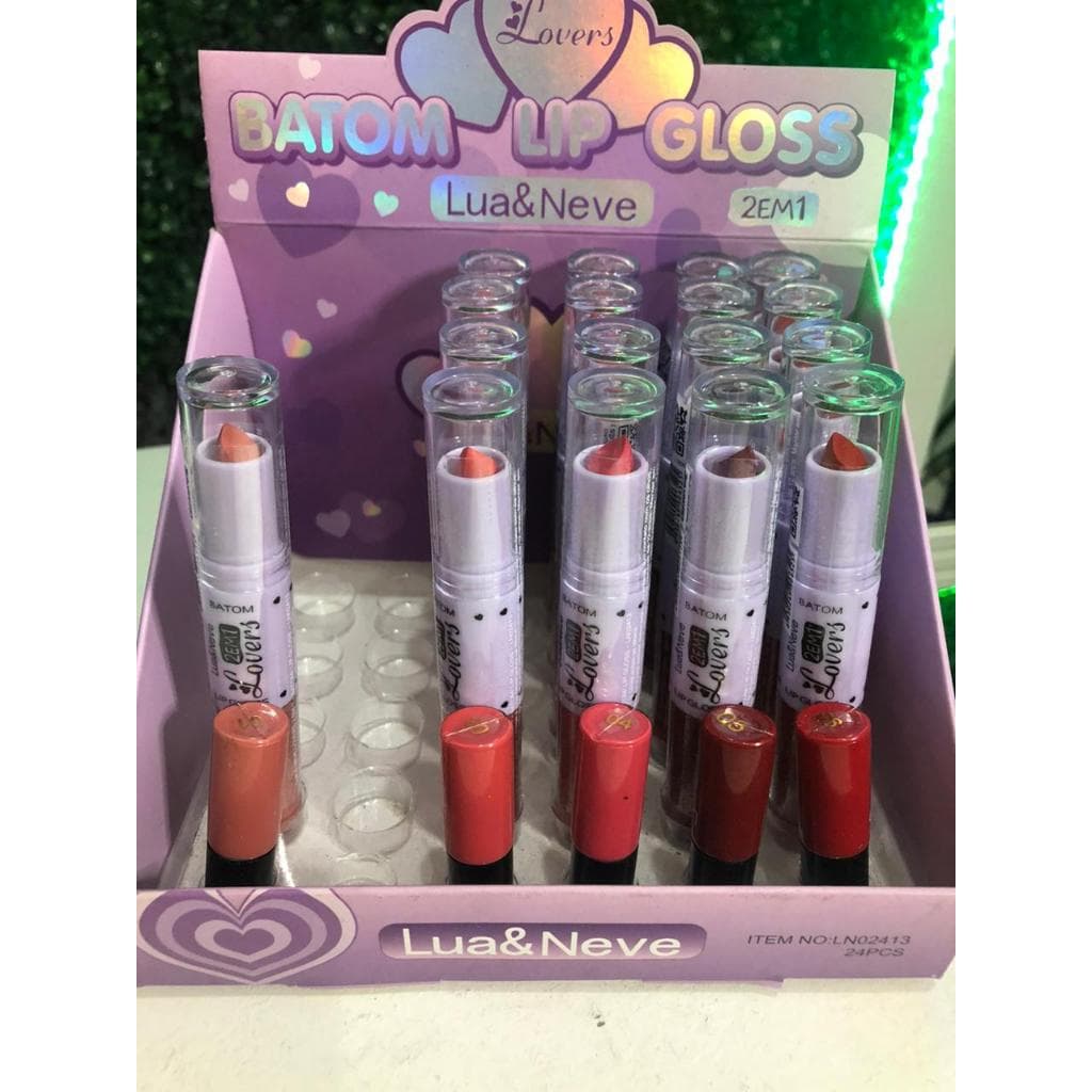 Gloss 2 em 1 Batom + Gloss - Gloss com cor hidratante