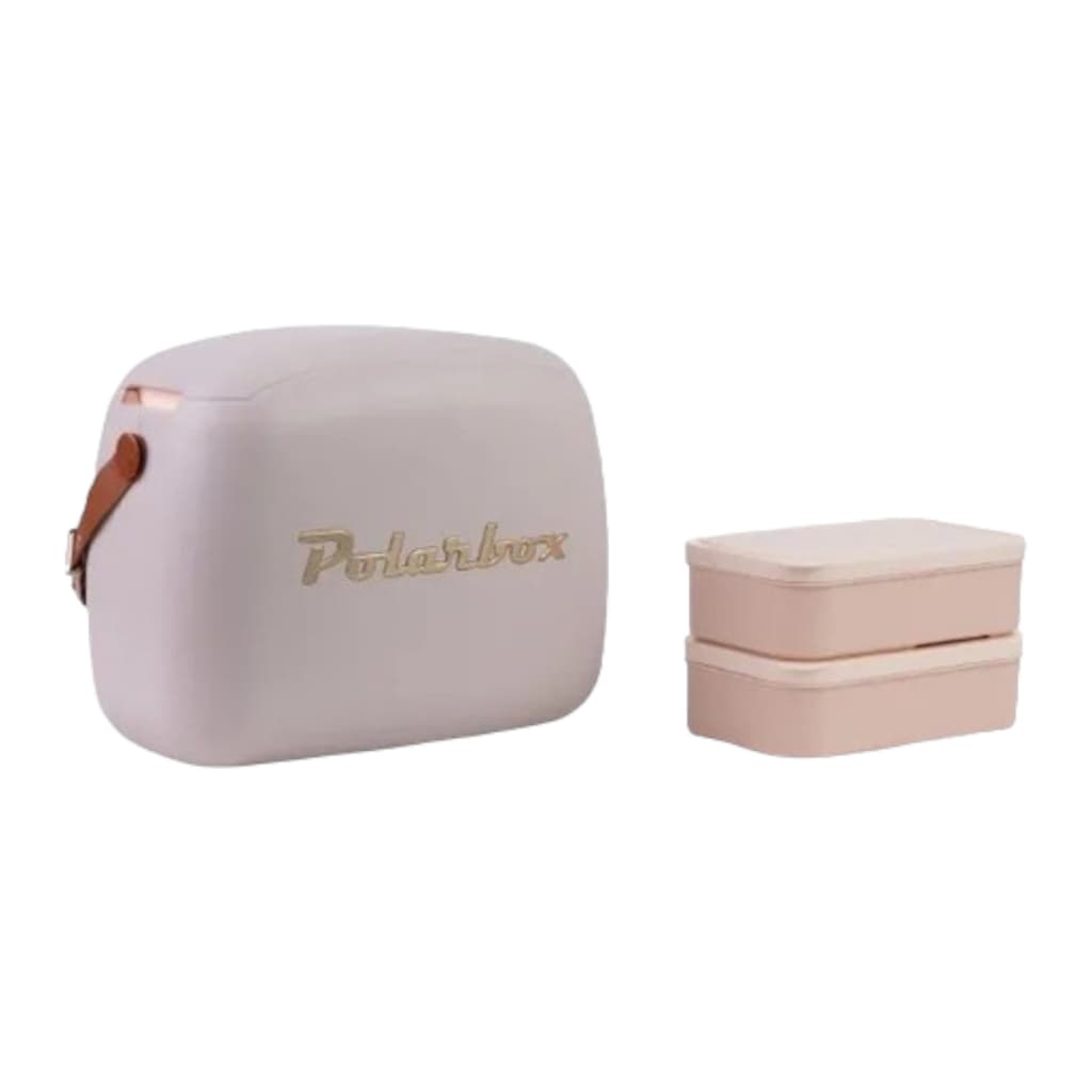 Caixa Térmica Cooler Alça Mais Resistente PolarBox Com 2 recipientes, lancheira