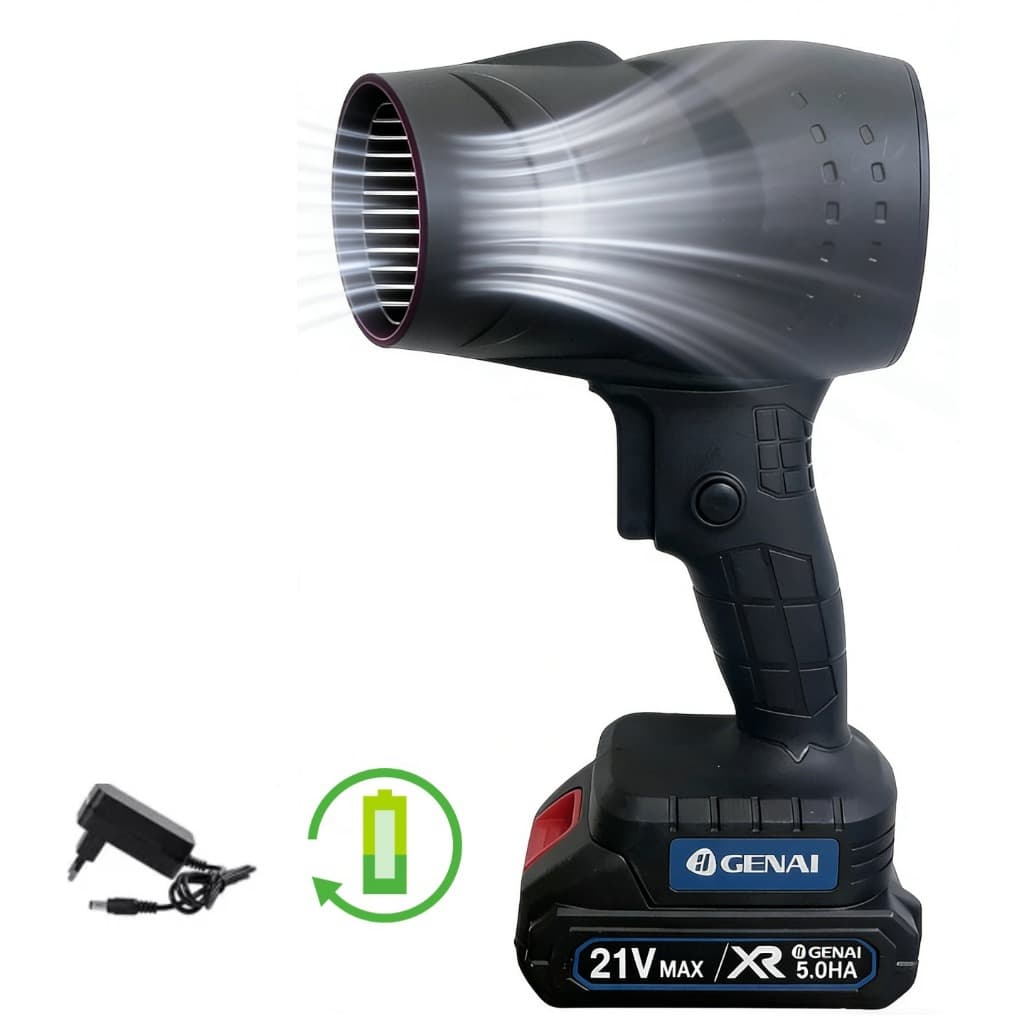 Soprador de Ar 21V Bateria Recarregável para Limpeza de Carro Compatível Makita
