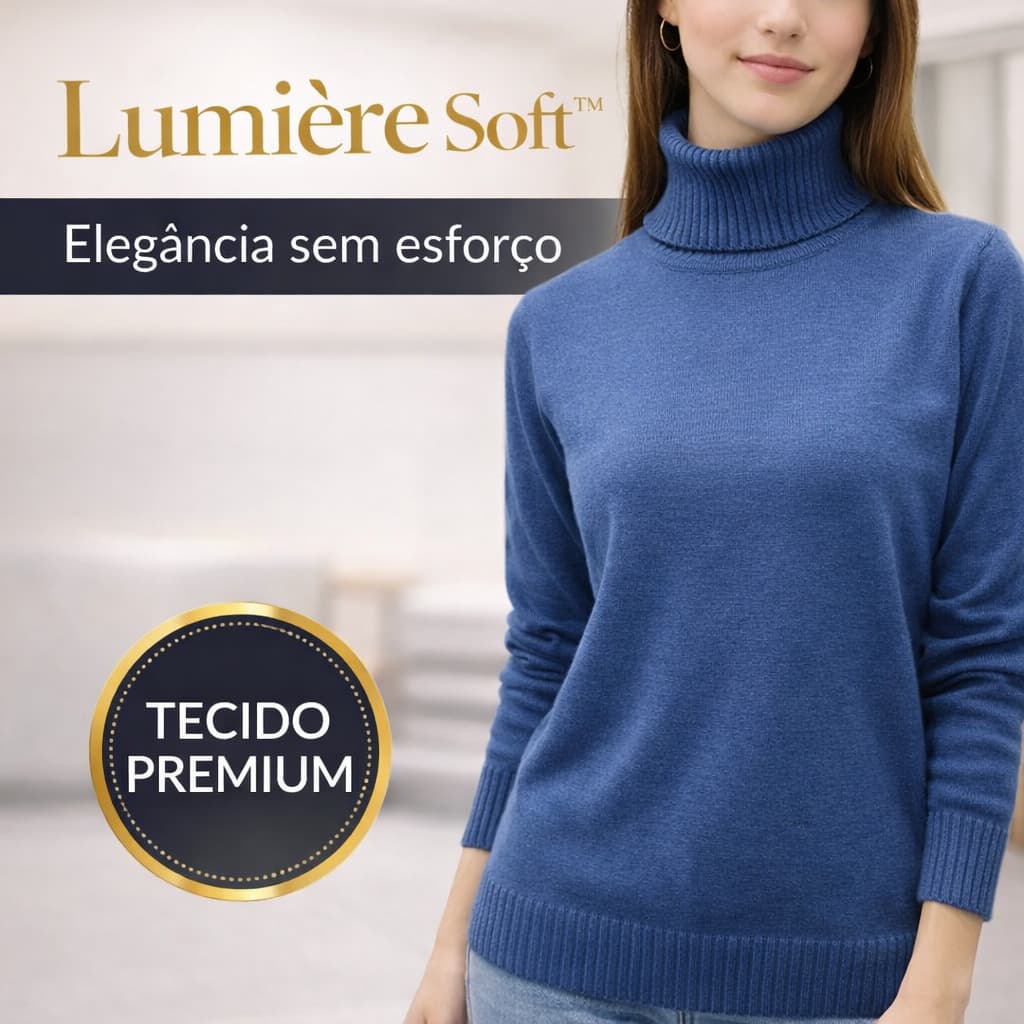 Blusa Cacharrel Suéter Feminino Premium Macio Quentinho Elegante Tamanho Único Outono Inverno