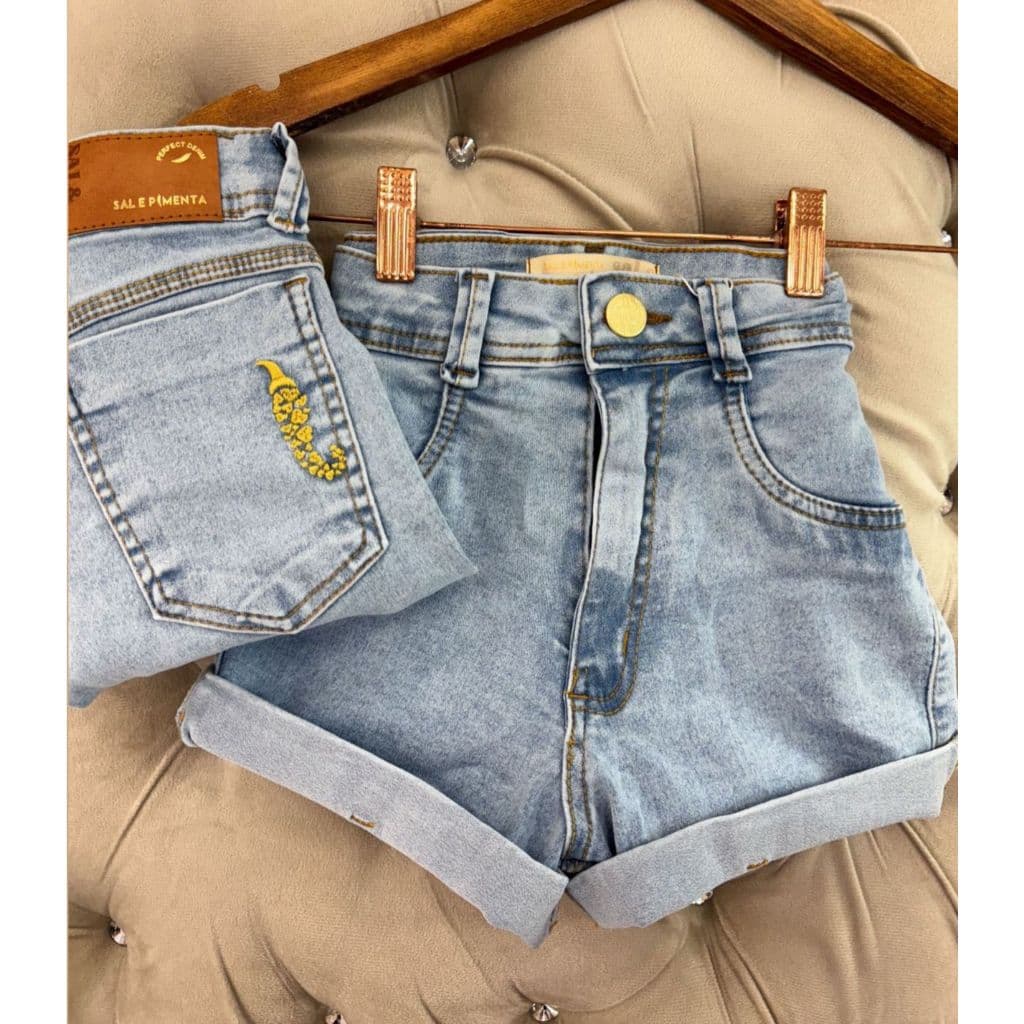 SHORT JEANS SAL E PIMENTA - PIMENTA ORIGINAL - PIMENTA DOCE