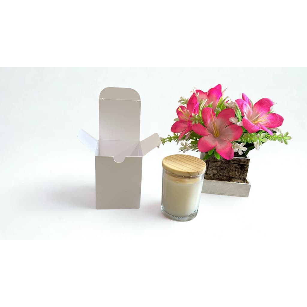 Caixas para Velas Aromáticas copo 70ml Papel Couchê A7xL5,3xP5,3cm para Mini Velas/Pote Geleinha/Perfumes/Cosméticos