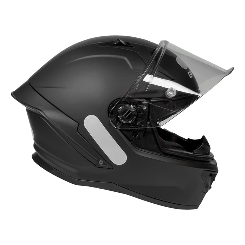 CAPACETE GP TECH PILOT MOTO FECHADO MONO FOSCO PRETO ESPORTIVO MOTOCICLISTA ABS TOP MOTOQUEIRO
