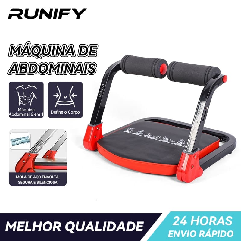 Aparelho de Abdominais 6 em 1 Multifuncional Modelagem Corporal Treino de Força em Casa para Corpo Todo