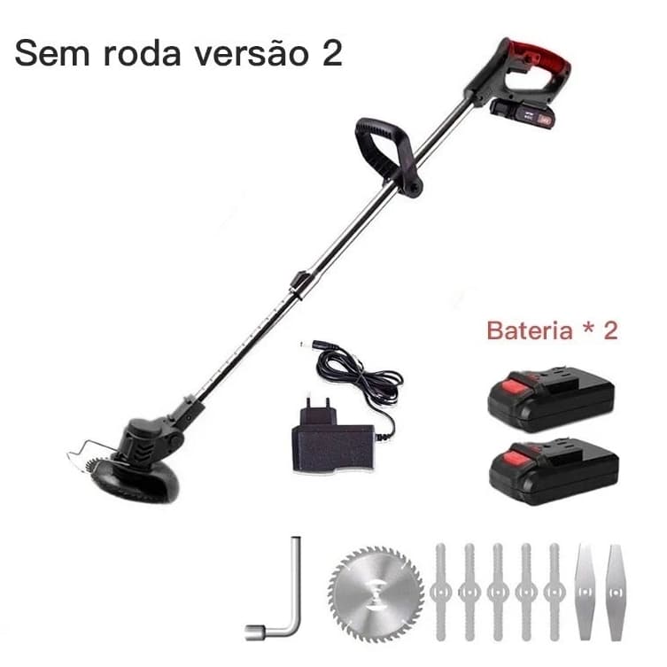 Aparador Cortador De Grama Roçadeira Elétrica 1580w Bateria de Lítio 48v