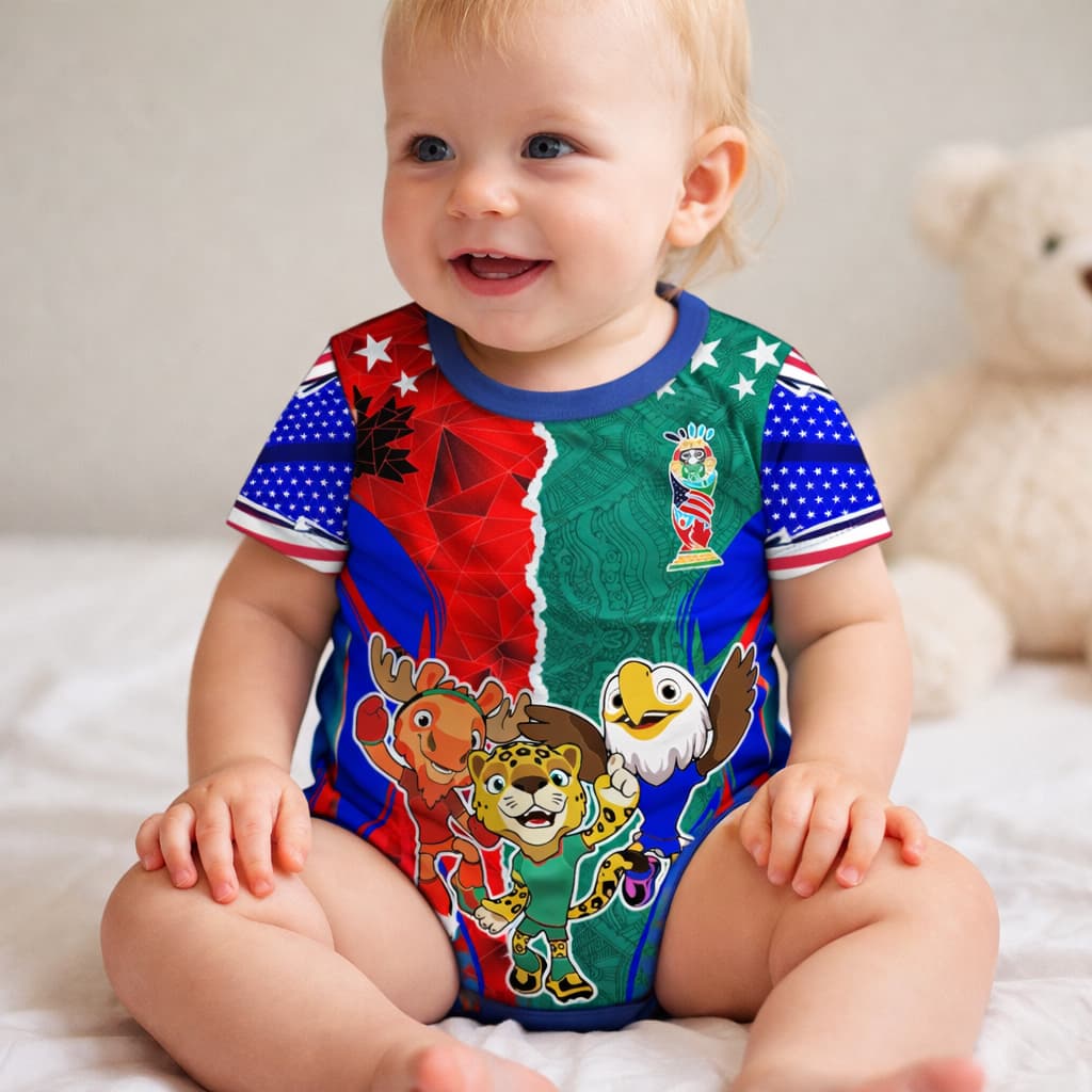 Body Infantil Bebê Futebol Personalizado da Copa do Mundo 2026 do Brasil com Nome