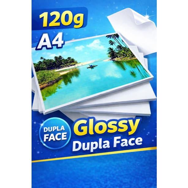 Papel Fotográfico Dupla Face A4 120g (50/100/200 Folhas) - Linha Neutra Masterprint