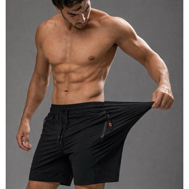 KIT 3 Bermuda masculina academia Tactel com elastano bolso com ziper shorts academia alta qualidade