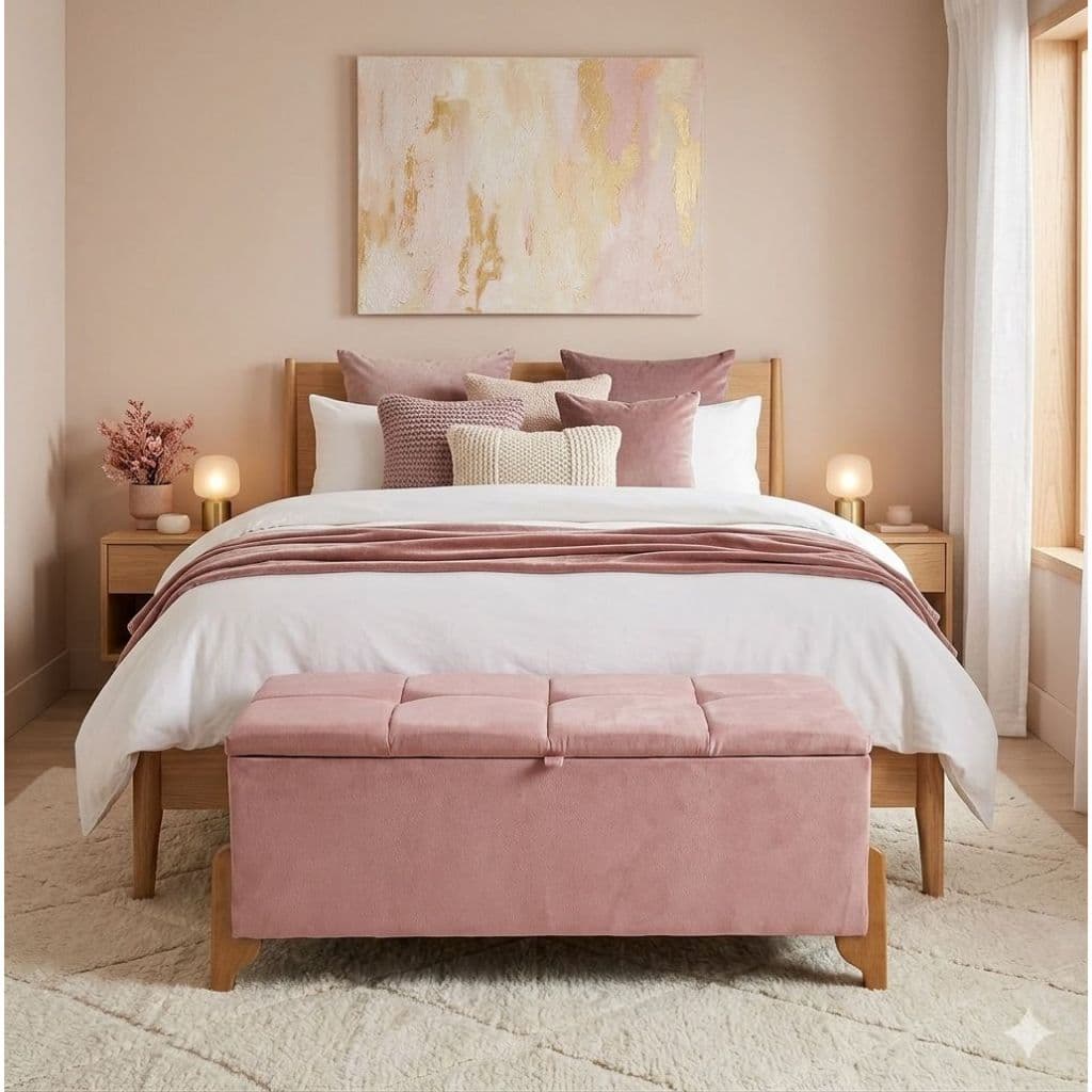 Recamier Baú com Capitonê – Sofisticação e Conforto Para Seu Quarto Recamier Casal