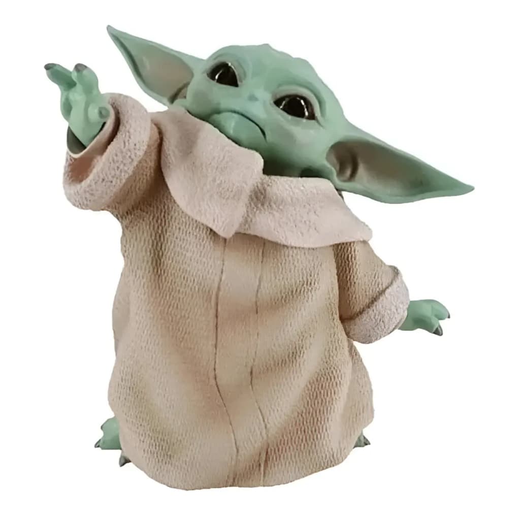 Boneco Baby Yoda Grogu 8cm Star Wars The Mandalorian Mini Action Figure Colecionável
