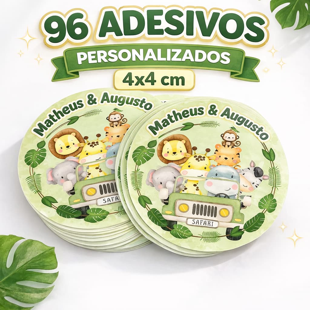 Adesivo Personalizado| Etiquetas Personalizadas Todos os Temas | 4x4 5x5 | Lembrancinha Festa Infantil